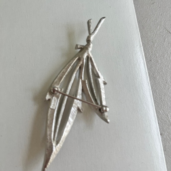 Vintage Triari Silver Brooch Pin - Picture 4 of 6